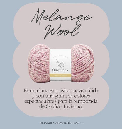 Lana Melange Wool Orquidea 100grs