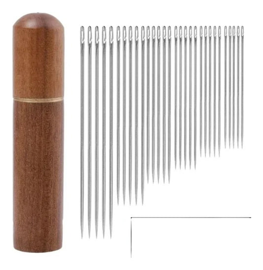 Agujas De Coser Orificios Laterales Ciego Lateral Box Madera