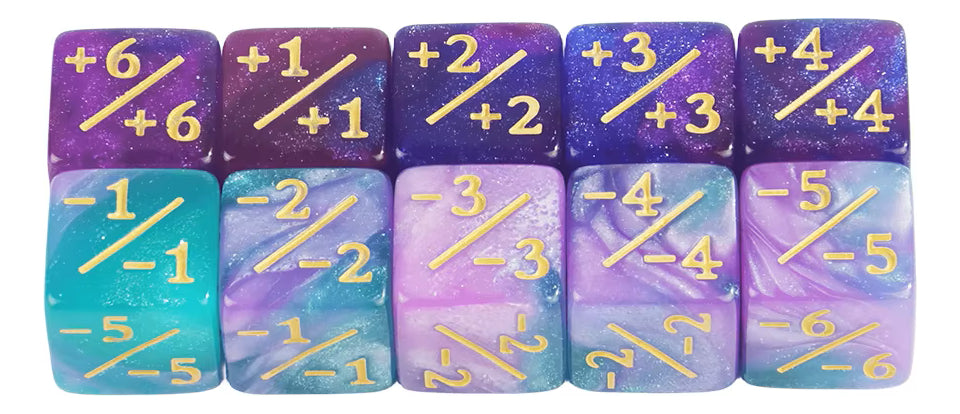 Set Pack 10 Dados D6 Contadores Magic Mtg Matematicas 16mm