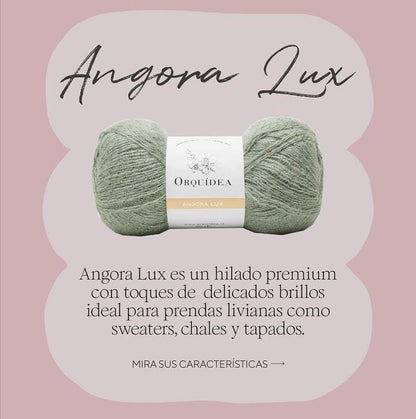 Lana Angora Lux Orquidea Ovillo 100 Grs