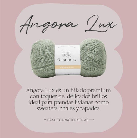 Lana Angora Lux Orquidea Ovillo 100 Grs