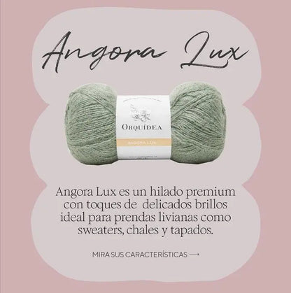 Lana Angora Lux Orquidea Ovillo 100 Grs