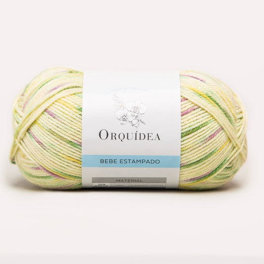 Bebe Estampado Orquídea Ovillo 100 Grs