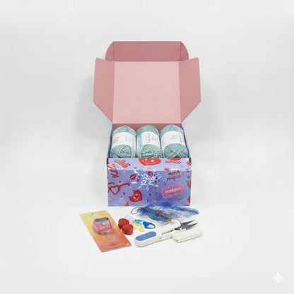 Lanas Para Regalo En Caja Mas Accesorios