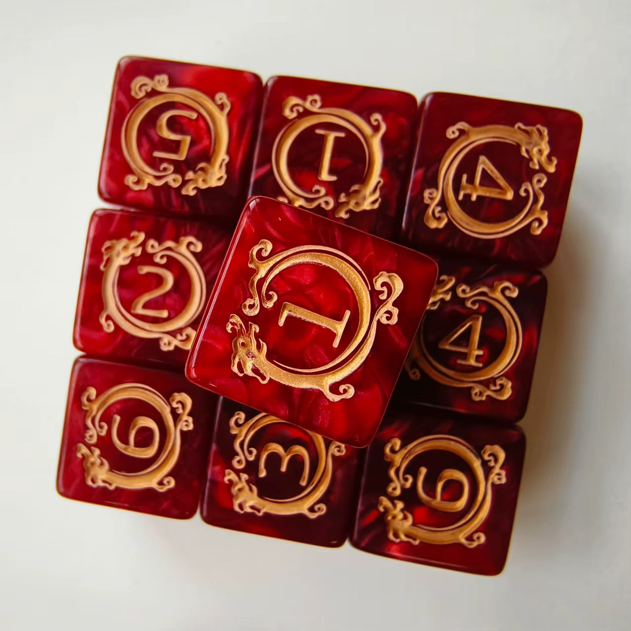 Pack 10 Dados D6 16mm Esquina Redonda, Juego De Dados