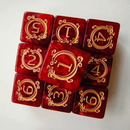 Pack 10 Dados D6 16mm Esquina Redonda, Juego De Dados