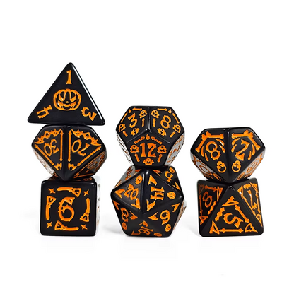 Pack 7 Dados Especiales RPG Colección Calabozos Y Dragones