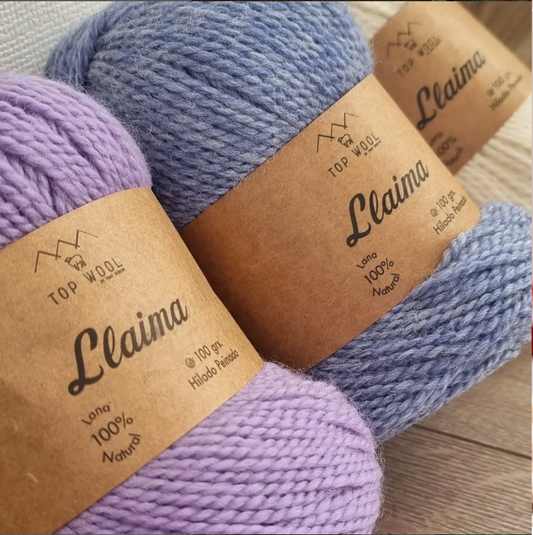Lana Llaima Teñida 100% Oveja TopWool 100 Grs.