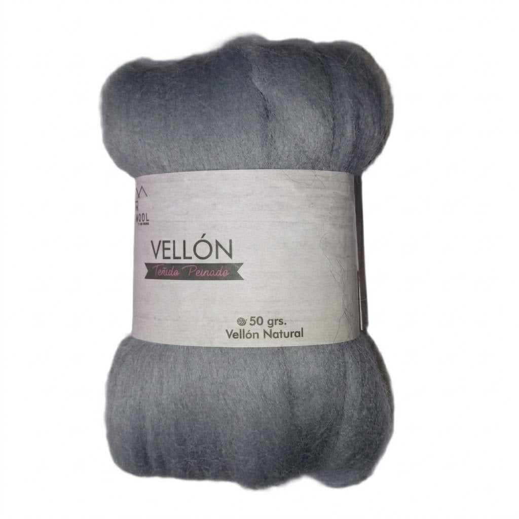 Vellón Teñido 100% Oveja Topwool 50 Grs.
