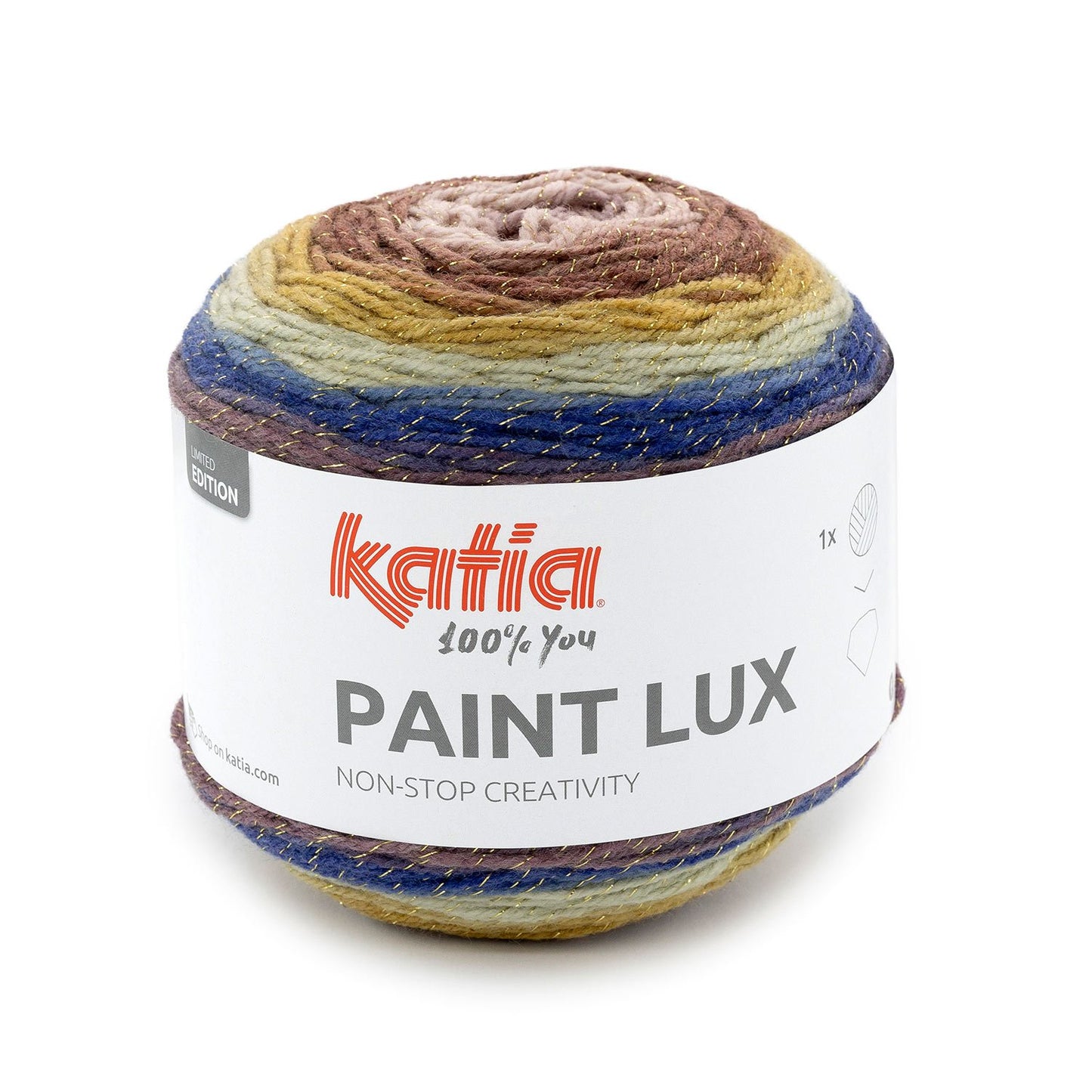 Katia Paint Lux - 150 Grs - Lurex - 19% Lana