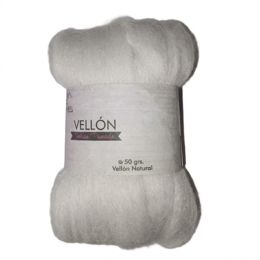 Vellón Teñido 100% Oveja Topwool 50 Grs.